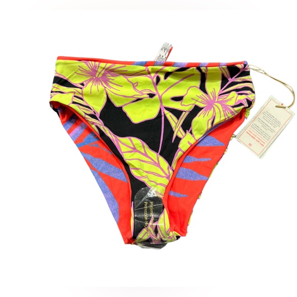 MAAJI eco friendly reversible high waist high cut swim bikini bottoms size S NWT - Picture 5 of 7